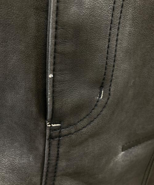 PERVERZE（パーバーズ）PERVERZE (パーバーズ) レザーハーフパンツ ブラック サイズ:Mの古着・服飾アイテム