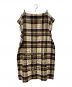 Acne studiosアクネ ストゥディオス）の古着「CHECK WOOL SCARF ウールマフラー」｜ブラウン