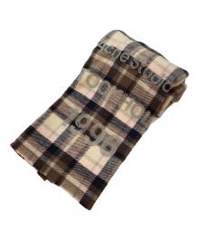 Acne studios（アクネ ストゥディオス）の古着「CHECK WOOL SCARF ウールマフラー」｜ブラウン