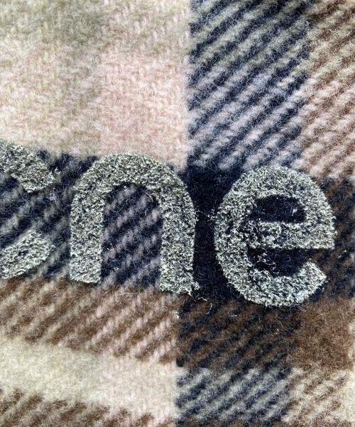 Acne studios（アクネ ストゥディオス）Acne studios (アクネ ストゥディオス) CHECK WOOL SCARF ウールマフラー ブラウンの古着・服飾アイテム