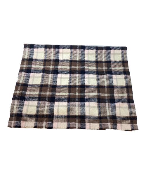 Acne studios（アクネ ストゥディオス）Acne studios (アクネ ストゥディオス) CHECK WOOL SCARF ウールマフラー ブラウンの古着・服飾アイテム