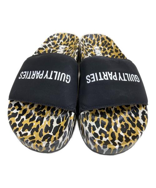 WACKO MARIA（ワコマリア）WACKO MARIA (ワコマリア) HAYN LEOPARD スライドサンダル ブラック×イエロー サイズ:不明の古着・服飾アイテム