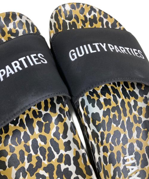 WACKO MARIA（ワコマリア）WACKO MARIA (ワコマリア) HAYN LEOPARD スライドサンダル ブラック×イエロー サイズ:不明の古着・服飾アイテム