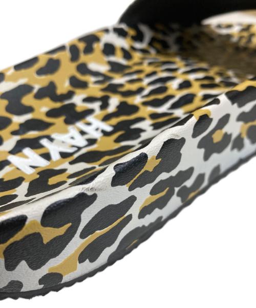 WACKO MARIA（ワコマリア）WACKO MARIA (ワコマリア) HAYN LEOPARD スライドサンダル ブラック×イエロー サイズ:不明の古着・服飾アイテム