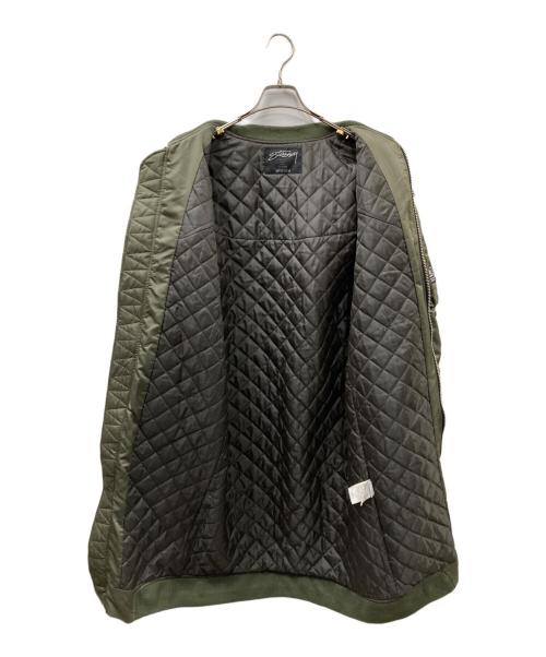 stussy（ステューシー）stussy (ステューシー) ボア付き MA-1 ロングジャケット グリーン サイズ:Mの古着・服飾アイテム