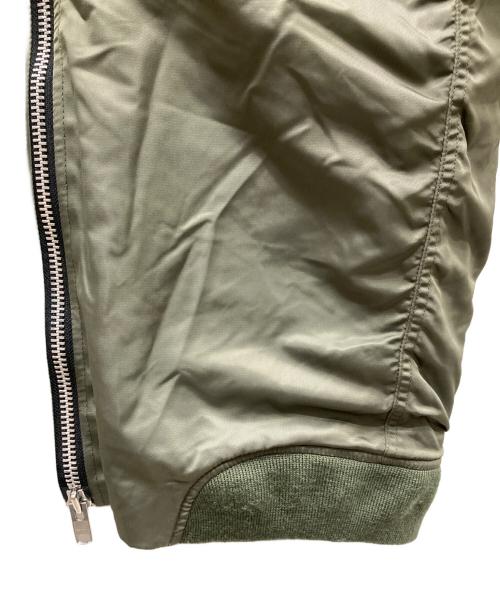 stussy（ステューシー）stussy (ステューシー) ボア付き MA-1 ロングジャケット グリーン サイズ:Mの古着・服飾アイテム