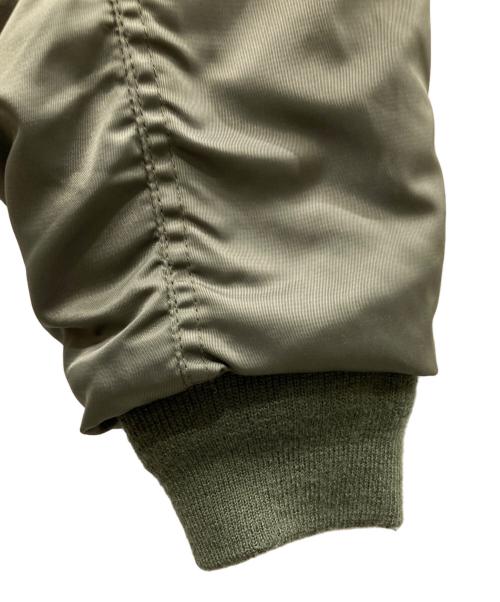 stussy（ステューシー）stussy (ステューシー) ボア付き MA-1 ロングジャケット グリーン サイズ:Mの古着・服飾アイテム