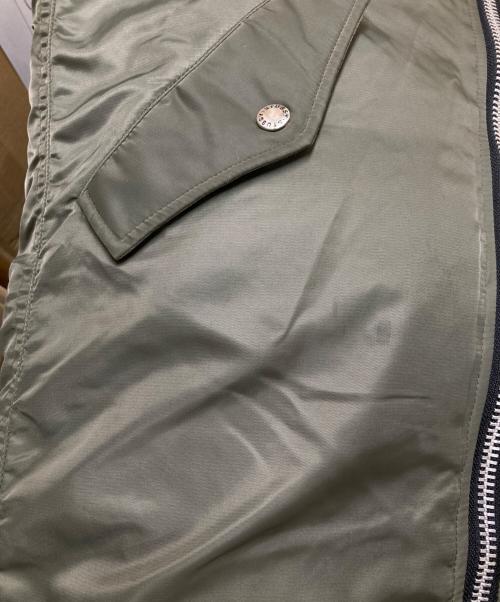 stussy（ステューシー）stussy (ステューシー) ボア付き MA-1 ロングジャケット グリーン サイズ:Mの古着・服飾アイテム