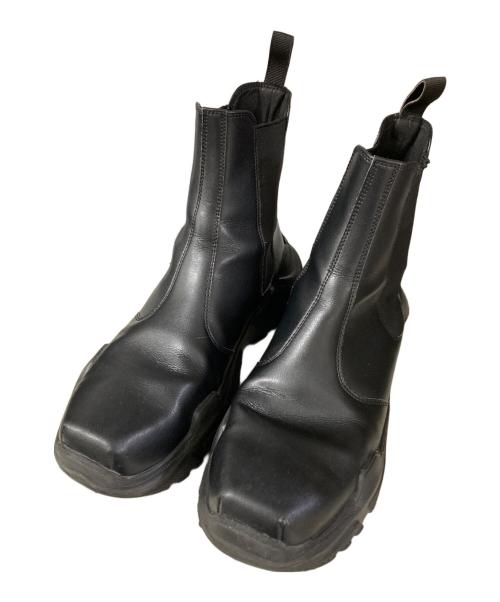 AKIKOAOKI（アキコアオキ）AKIKOAOKI (アキコアオキ) THREETREASURES サイドゴアブーツ ブラック サイズ:26.5㎝の古着・服飾アイテム