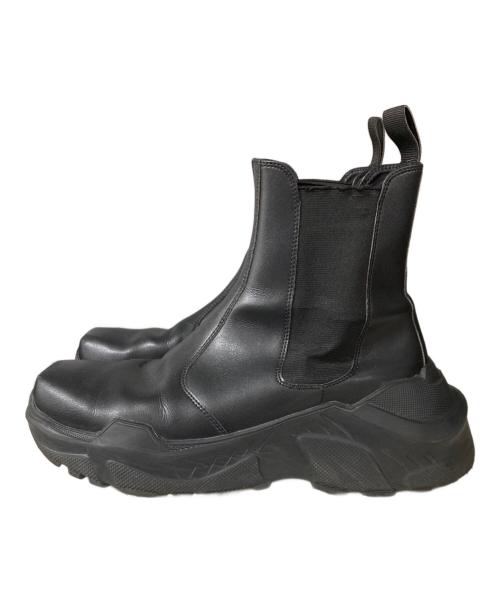 AKIKOAOKI（アキコアオキ）AKIKOAOKI (アキコアオキ) THREETREASURES サイドゴアブーツ ブラック サイズ:26.5㎝の古着・服飾アイテム