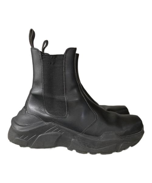 AKIKOAOKI（アキコアオキ）AKIKOAOKI (アキコアオキ) THREETREASURES サイドゴアブーツ ブラック サイズ:26.5㎝の古着・服飾アイテム