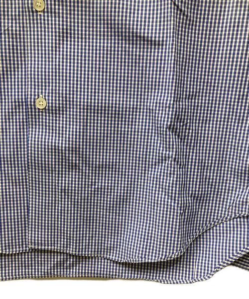 COMME des GARCONS HOMME（コムデギャルソン オム）COMME des GARCONS HOMME (コムデギャルソン オム) 切替チェック柄シャツ ブルー サイズ:Ｌの古着・服飾アイテム