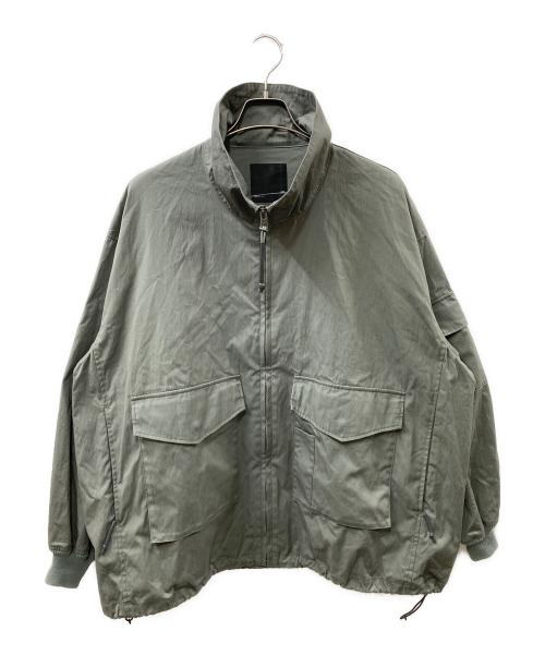 LAD MUSICIAN（ラッドミュージシャン）LAD MUSICIAN (ラッドミュージシャン) COTTON NYRON OXFORD G-8 オーバーサイズスウィングトップ オリーブ サイズ:44の古着・服飾アイテム