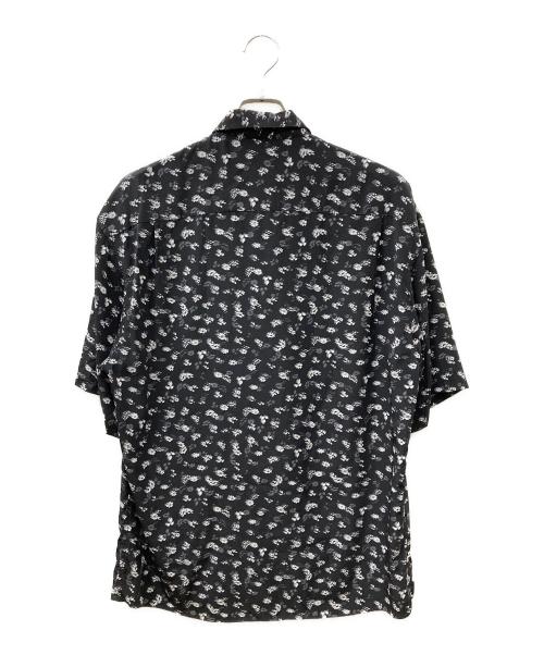 LAD MUSICIAN（ラッドミュージシャン）LAD MUSICIAN (ラッドミュージシャン) DECHINE INKJET HAZED FLOWER OPEN COLLAR BIG SHIRT ブラック サイズ:SIZE42の古着・服飾アイテム