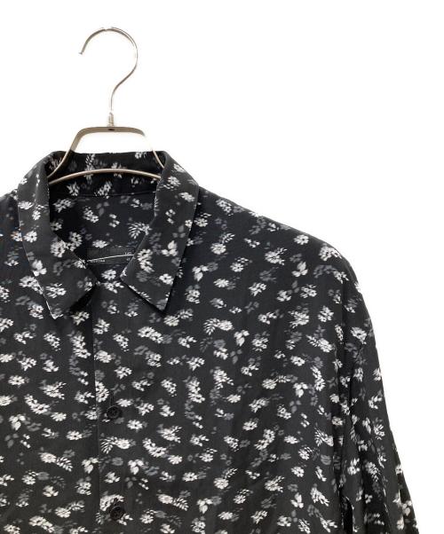 LAD MUSICIAN（ラッドミュージシャン）LAD MUSICIAN (ラッドミュージシャン) DECHINE INKJET HAZED FLOWER OPEN COLLAR BIG SHIRT ブラック サイズ:SIZE42の古着・服飾アイテム