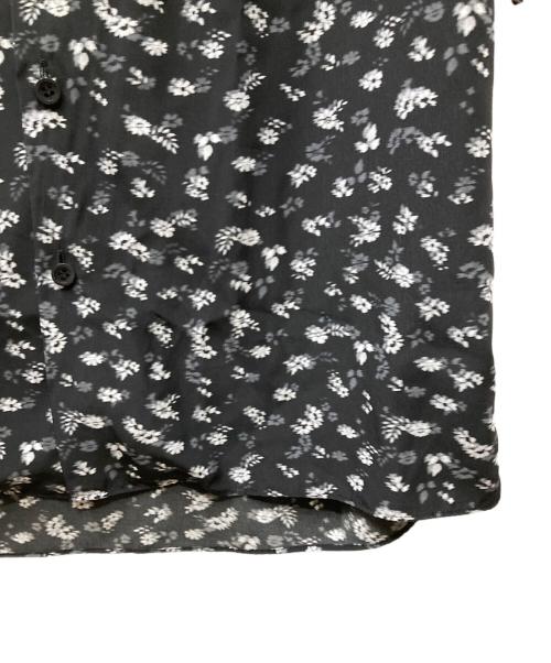 LAD MUSICIAN（ラッドミュージシャン）LAD MUSICIAN (ラッドミュージシャン) DECHINE INKJET HAZED FLOWER OPEN COLLAR BIG SHIRT ブラック サイズ:SIZE42の古着・服飾アイテム