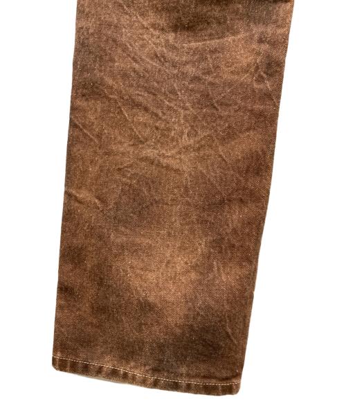 ISSUETHINGS（イシューシングス）ISSUETHINGS (イシューシングス) 5ポケットデニムパンツ ブラウン サイズ:1の古着・服飾アイテム