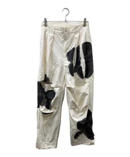 OUAT（オーユーエーティー）OUAT (オーユーエーティー) GARMENT DYE WORK TROUSERS ホワイト サイズ:SIZEの古着・服飾アイテム