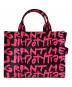 MARC JACOBS (マークジェイコブス) STEPHEN SPROVSE グラフィティプリントコレクション ザ トートバッグ ブラック×ピンク サイズ:OneSize：65000円