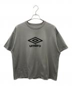 WIND AND SEA×UMBROウィンダンシー×アンブロ）の古着「コラボロゴTシャツ」｜グレー