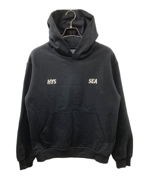 Hysteric Glamour（ヒステリックグラマー）Hysteric Glamour (ヒステリックグラマー) WIND AND SEA (ウィンダンシー) コラボフーディー ブラック サイズ:Mの古着・服飾アイテム