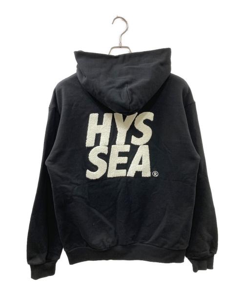 Hysteric Glamour（ヒステリックグラマー）Hysteric Glamour (ヒステリックグラマー) WIND AND SEA (ウィンダンシー) コラボフーディー ブラック サイズ:Mの古着・服飾アイテム