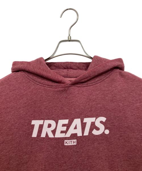 KITH（キス）KITH (キス) プルオーバーパーカー / プリント レッド サイズ:Mの古着・服飾アイテム
