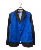 COMME des GARCONS JUNYA WATANABE MANコム デ ギャルソン ジュンヤ ワタナベ マン）の古着「切替テーラードジャケット」｜ブルー