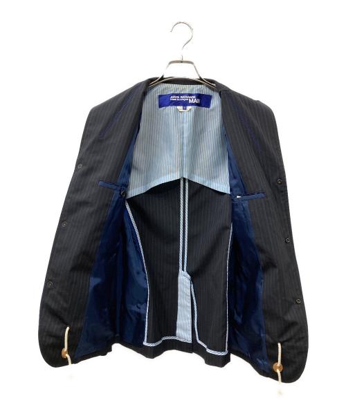 COMME des GARCONS JUNYA WATANABE MAN（コム デ ギャルソン ジュンヤ ワタナベ マン）COMME des GARCONS JUNYA WATANABE MAN (コム デ ギャルソン ジュンヤ ワタナベ マン) 切替テーラードジャケット ブルー サイズ:SIZE Sの古着・服飾アイテム