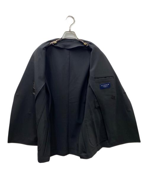 Pilgrim（ピルグリム）PILGRIM (ピルグリム) ウールポプリン ダブル6Bジャケット ブラック サイズ:44の古着・服飾アイテム