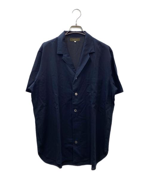 Y's for men（ワイズフォーメン）Y's for men (ワイズフォーメン) 90s コットン オープンカラーシャツ ネイビー サイズ:3の古着・服飾アイテム