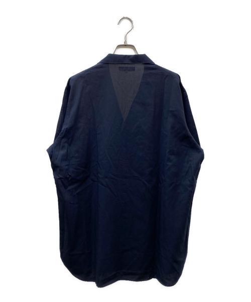 Y's for men（ワイズフォーメン）Y's for men (ワイズフォーメン) 90s コットン オープンカラーシャツ ネイビー サイズ:3の古着・服飾アイテム