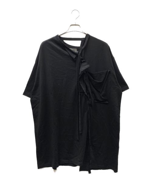Yohji Yamamoto pour homme（ヨウジヤマモト プールオム）Yohji Yamamoto pour homme (ヨウジヤマモト プールオム) TUFCOT C/L JERSEY BINDER SHORT SLEEVE T カットソー ブラック サイズ:SIZE 3の古着・服飾アイテム