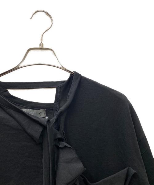 Yohji Yamamoto pour homme（ヨウジヤマモト プールオム）Yohji Yamamoto pour homme (ヨウジヤマモト プールオム) TUFCOT C/L JERSEY BINDER SHORT SLEEVE T カットソー ブラック サイズ:SIZE 3の古着・服飾アイテム