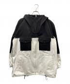 GROUND Yグラウンドワイ）の古着「デニム アンカー ジャケット」｜ブラック×ホワイト