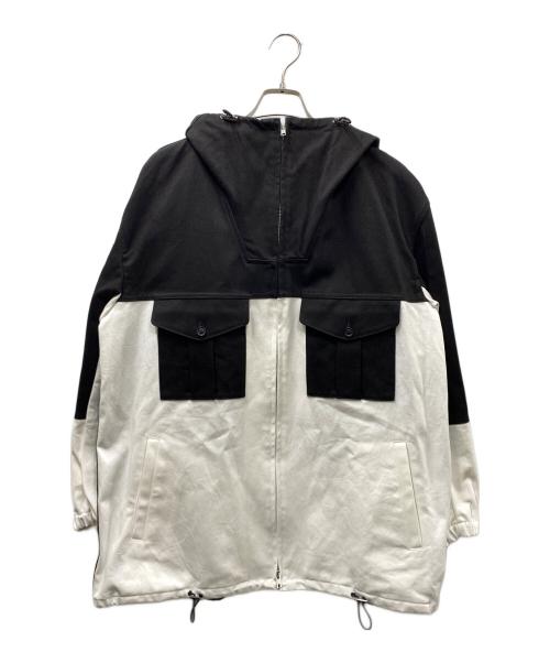 GROUND Y（グラウンドワイ）GROUND Y (グラウンドワイ) デニム アンカー ジャケット ブラック×ホワイト サイズ:SIZE 3の古着・服飾アイテム