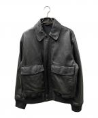 ZARAザラ）の古着「A-2 レザージャケット」｜ブラック
