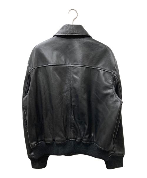 ZARA（ザラ）ZARA (ザラ) A-2 レザージャケット ブラック サイズ:SIZE Lの古着・服飾アイテム