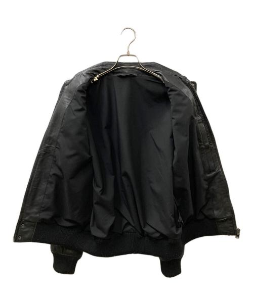 ZARA（ザラ）ZARA (ザラ) A-2 レザージャケット ブラック サイズ:SIZE Lの古着・服飾アイテム