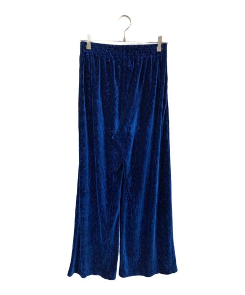 MM6 Maison Margiela（エムエムシックスメゾンマルジェラ）MM6 Maison Margiela (エムエムシックスメゾンマルジェラ) ベロアパンツ ブルー サイズ:Sの古着・服飾アイテム