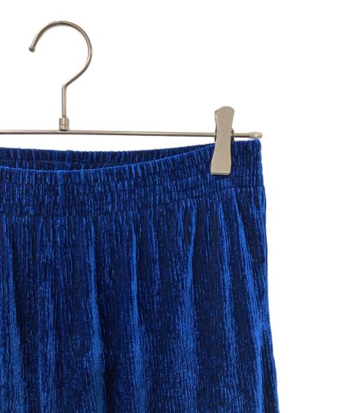 MM6 Maison Margiela（エムエムシックスメゾンマルジェラ）MM6 Maison Margiela (エムエムシックスメゾンマルジェラ) ベロアパンツ ブルー サイズ:Sの古着・服飾アイテム
