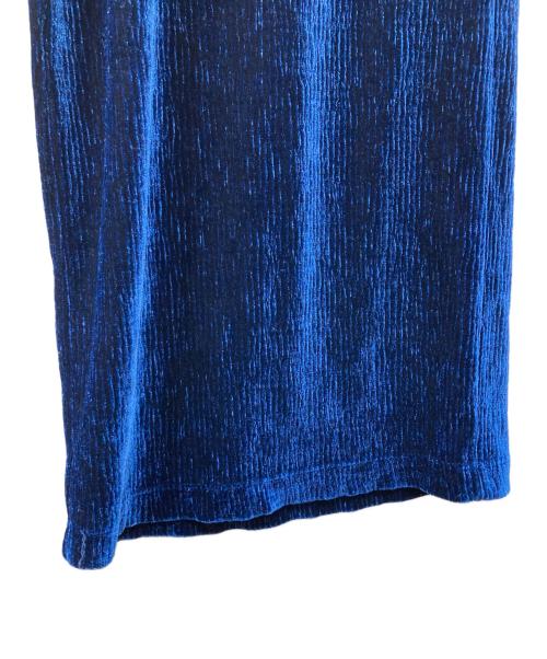 MM6 Maison Margiela（エムエムシックスメゾンマルジェラ）MM6 Maison Margiela (エムエムシックスメゾンマルジェラ) ベロアパンツ ブルー サイズ:Sの古着・服飾アイテム