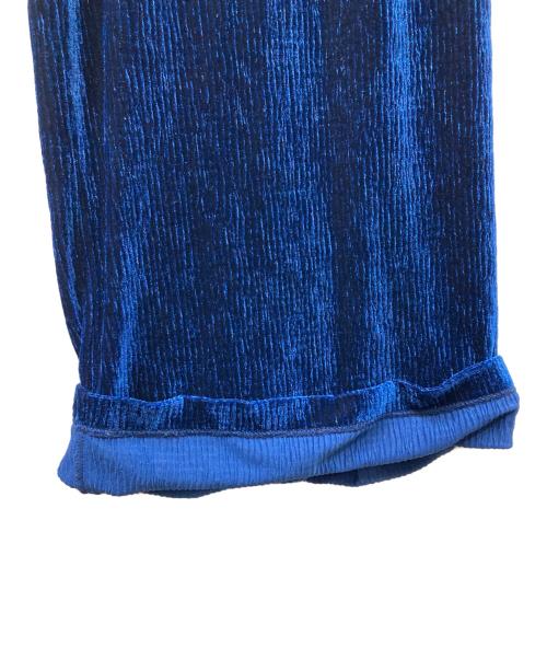 MM6 Maison Margiela（エムエムシックスメゾンマルジェラ）MM6 Maison Margiela (エムエムシックスメゾンマルジェラ) ベロアパンツ ブルー サイズ:Sの古着・服飾アイテム