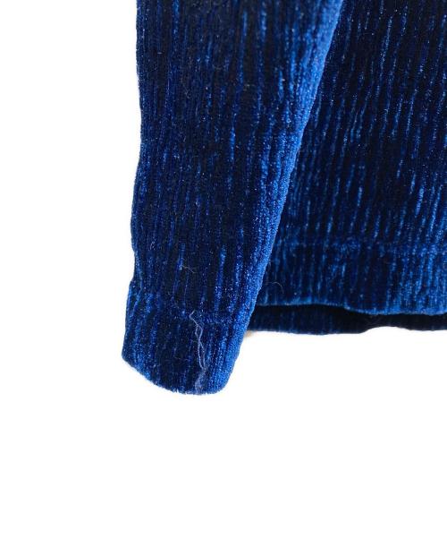 MM6 Maison Margiela（エムエムシックスメゾンマルジェラ）MM6 Maison Margiela (エムエムシックスメゾンマルジェラ) ベロアパンツ ブルー サイズ:Sの古着・服飾アイテム