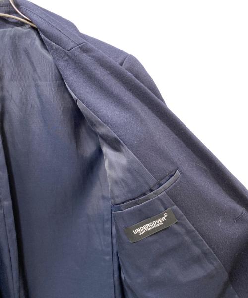 UNDERCOVER（アンダーカバー）UNDERCOVER (アンダーカバー) 18AW ウール フラノ チェスター コート ネイビー サイズ:2の古着・服飾アイテム