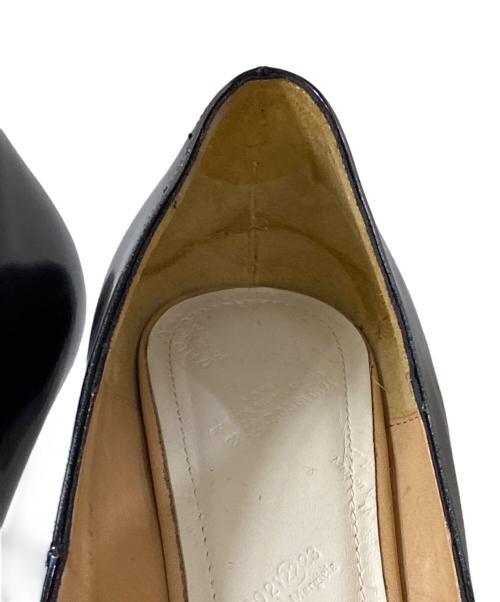 Maison Margiela（メゾンマルジェラ）Maison Margiela (メゾンマルジェラ) 転写デザインピンヒール ブルー×ブラック サイズ:38の古着・服飾アイテム