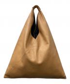 MM6 Maison Margielaエムエムシックスメゾンマルジェラ）の古着「レザー ジャパニーズトートバッグ」｜ベージュ