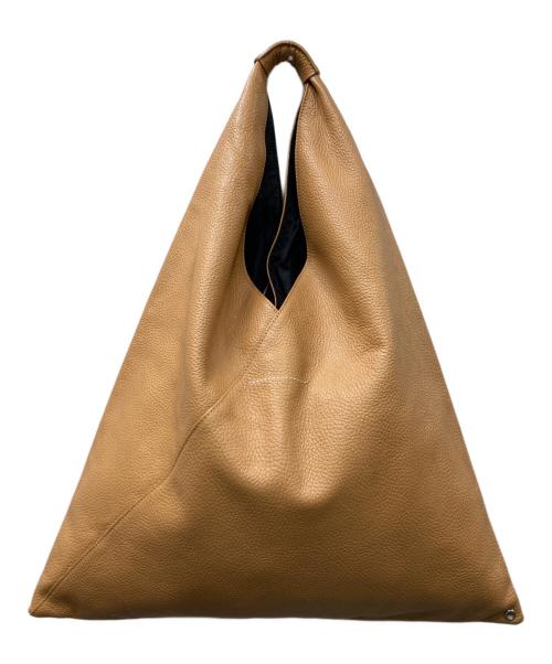MM6 Maison Margiela（エムエムシックスメゾンマルジェラ）MM6 Maison Margiela (エムエムシックスメゾンマルジェラ) レザー ジャパニーズトートバッグ ベージュ サイズ:OneSizeの古着・服飾アイテム
