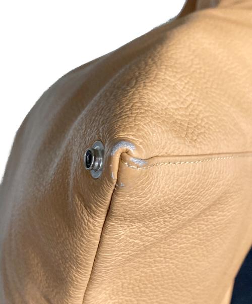 MM6 Maison Margiela（エムエムシックスメゾンマルジェラ）MM6 Maison Margiela (エムエムシックスメゾンマルジェラ) レザー ジャパニーズトートバッグ ベージュ サイズ:OneSizeの古着・服飾アイテム