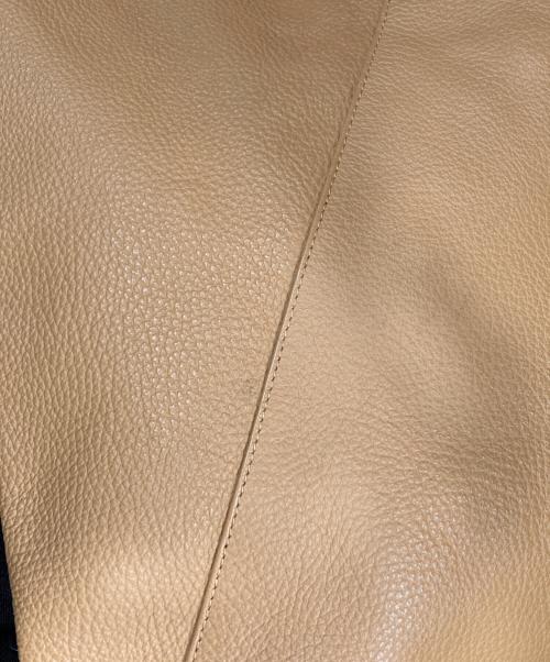 MM6 Maison Margiela（エムエムシックスメゾンマルジェラ）MM6 Maison Margiela (エムエムシックスメゾンマルジェラ) レザー ジャパニーズトートバッグ ベージュ サイズ:OneSizeの古着・服飾アイテム